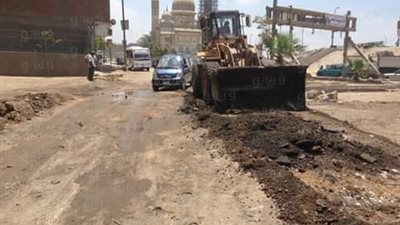 بالصور.. القليوبية ترصد 5 ملايين جنيه لرصف شارع «بهتيم» في شبرا