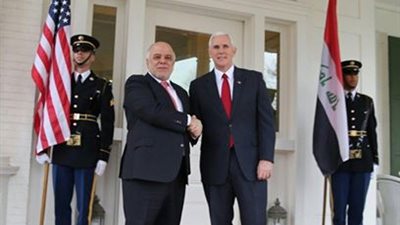 نائب الرئيس الأمريكي يلتقي رئيس الوزراء العراقي في واشنطن
