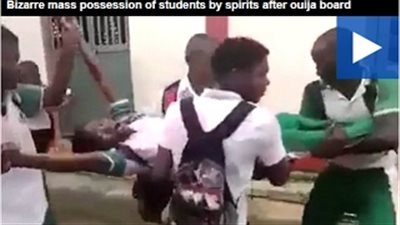 بالفيديو والصور.. لوح ويجا ينشر أرواحه الشريرة على طلاب بكولومبيا