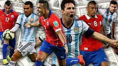 تعادل الأرجنتين وتشيلي بعد مرور 15 دقيقة من نهائي كوبا أمريكا