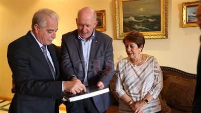 بالصور.. محافظ جنوب سيناء ومدير الأمن في وداع حاكم أستراليا