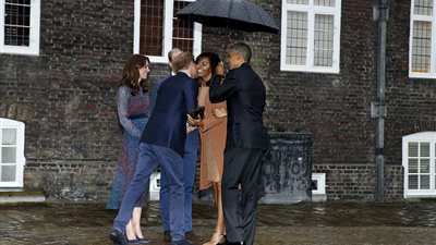 أوباما يتناول العشاء مع الأمير ويليام بعد غدائه مع الملكة