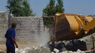 إزالة 40 حالة تعد على الأراضي الزراعية بالشرقية