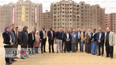 بالصور.. نقيب المهندسين ووفد رواندي يتفقدان العاصمة الإدارية