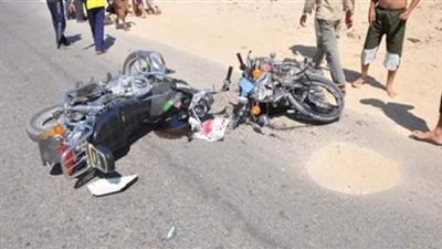 إصابة شخصين في تصادم دراجتين بخاريتين بالوادي الجديد