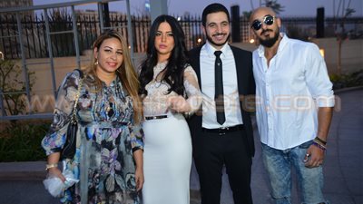 بالفيديو والصور.. نجوم الفن في «عقد قران» كريم السبكي وشهد رمزي