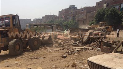 بالصور.. القليوبية تشن حملة لإزالة التعديات على أملاك الدولة