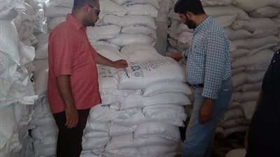 بالصور.. ضبط 47 طن ملح فاسد في القليوبية