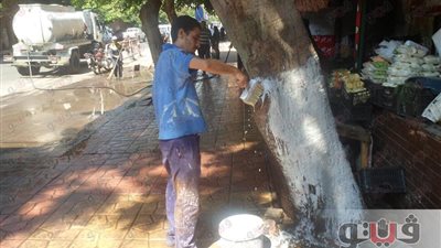 بالصور.. رفع كفاءة النظافة بشارع نادي الصيد في الدقي