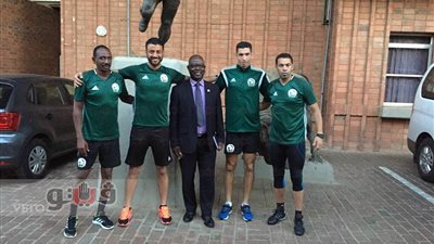 بالصور.. جهاد جريشة يحتفل بتألقه في إدارة السوبر الأفريقي