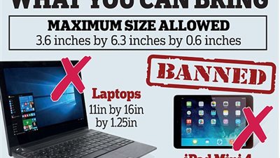 بريطانيا بعد حظر الهواتف بالرحلات: سلامة المسافرين هدفنا