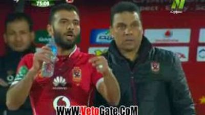 عماد متعب يتقدم بالهدف الأول من أول لمسة أمام المقاولون