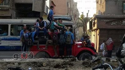 «تروسيكل» ينقل طلاب شبرا الخيمة لمدارسهم