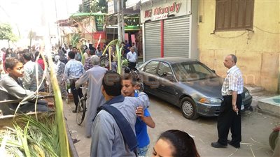 بالفيديو.. «أحد الشعانين» في المنيا يرفع شعار «يحيا الهلال مع الصليب» : بائعو السعف ينتشرون أمام الكنائس.. «جبل الطير ومنهري والبرشا» أهم مصادر السعف.. القلب والصليب والض