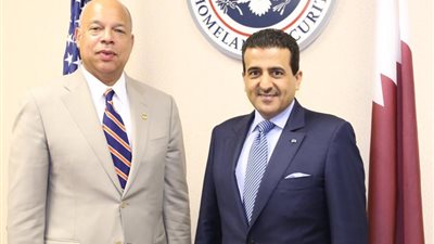 بالصور.. النائب العام القطري يلتقي وزير الأمن القومي الأمريكي