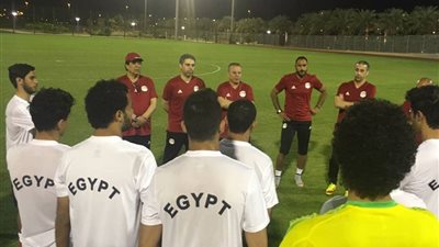 المنتخب الأوليمبي يؤدي مرانه الثاني استعدادًا للسعودية (صور)