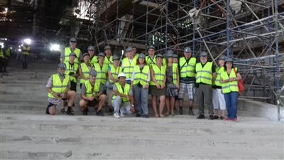 وفد من المهندسين المعماريين التشيكيين يزور المتحف المصري الكبير (صور)