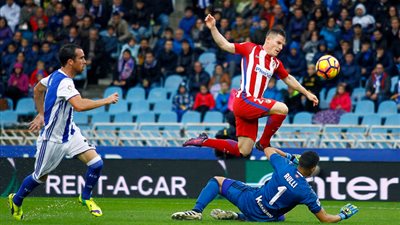 ريـال سوسيداد يتعادل سلبيا مع أتلتيكو مدريد في الشوط الأول