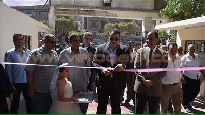 بالصور.. افتتاح معرض مستلزمات المدارس بالفيوم