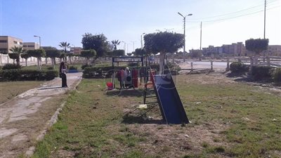 مدينة فايد بالإسماعيلية تشن حملة لتجميل الحدائق (صور)