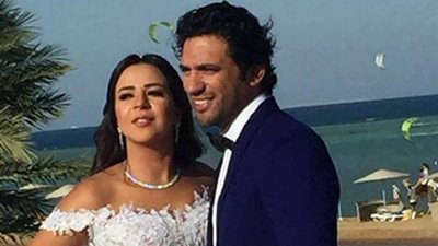 شيرين تهنئ الرداد وإيمي: أحلى عروسين في الوسط الفني