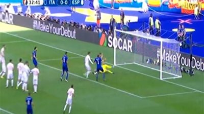 بالفيديو..«إيطاليا» تتقدم بهدف أمام «إسبانيا» في الشوط الأول