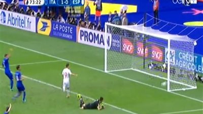 بالفيديو.. إلغاء هدف لإسبانيا إمام إيطاليا بدعوى «التسلل»