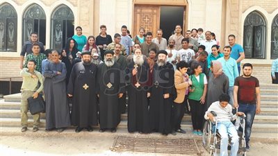 مطرانية قوص تنظم يوما روحيا لذوي الاحتياجات الخاصة في قنا (صور)