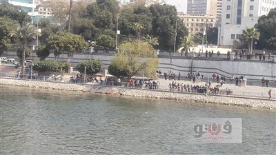 بالصور.. غرق شابين سقطا من أعلى كوبري قصر النيل أثناء مزاحهما
