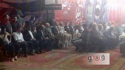 بالصور.. محافظ بورسعيد ومدير الأمن يتقدمان عزاء الشهيد عمرو السقا