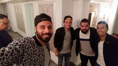 بالصور.. نجوم الزمالك في زيارة لمحمد عبدالشافي