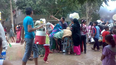 بالصور.. انقطاع المياه عن قرى إهناسيا ببني سويف منذ 15 يومًا