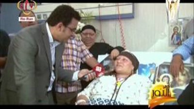 بالفيديو.. مصابة في حادث المنيا تصف الإرهابيين بـ«البركة»