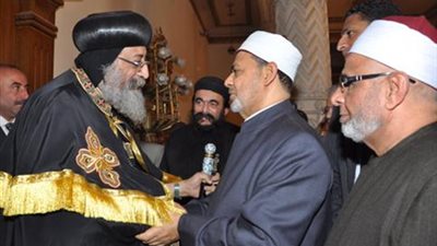 شيخ الأزهر يستقبل البابا تواضروس للتهنئة بعيد الفطر