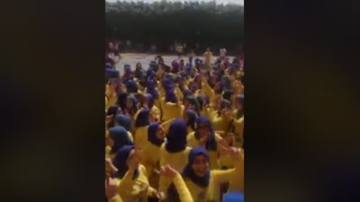 حفل تخرج تربية طنطا على أنغام «اتنين ملهمش أمان الفرامل والنسوان»