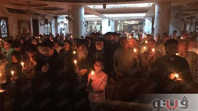 «مطرانية المنيا» تنظم وقفة بالشموع لتأبين ضحايا الإرهاب