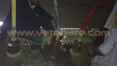 بالصور.. استمرار عمليات إصلاح محطة صرف القصاصين