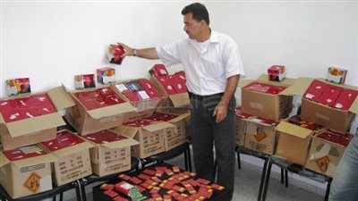 ضبط 4097 صاروخ ألعاب نارية بالمنوفية