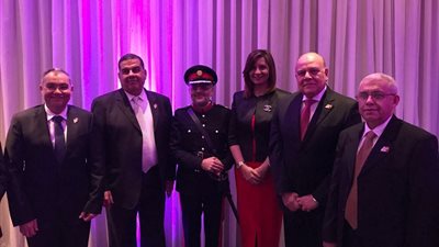 نبيلة مكرم تشارك في حفل تنصيب أول مصري نائب لورد لمقاطعة بريطانية