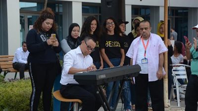 بالصور.. الجامعة الألمانية تنظم أول عرض موسيقي لذوي الاحتياجات الخاصة
