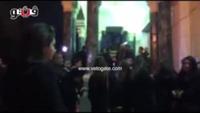 بالفيديو.. محمد لطفي والبزاوي وحسن الرداد في عزاء والد أمير كرارة