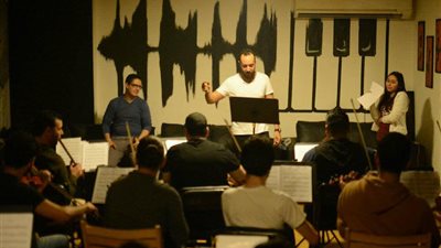 شيماء الشايب تجري بروفات حفل معهد الموسيقى العربية