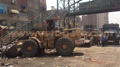 بالصور.. رفع 1500 طن من المخلفات بشرق شبرا الخيمة