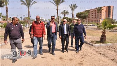 محافظ بورسعيد: تطوير حديقة السلام لاستقبال المواطنين في الصيف