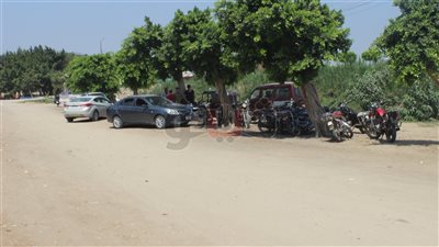 آباء يفترشون الأرض بمحيط مدارس الشرقية لانتظار أبنائهم (صور)