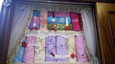 بالصور.. آخر «تقليعة» في فرش دولاب العروسة تثير ضجة على الإنترنت