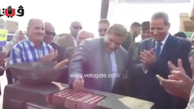 بالفيديو.. وزير التعليم يضع حجر أساس مدرسة بالإسماعيلية
