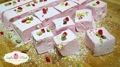 طريقة عمل المارشميلو في البيت وبدون بيض (فيديو)