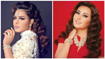 لطيفة وأحلام تغادران مطار القاهرة إلى لبنان