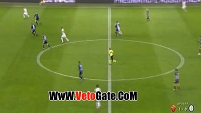 روما يتقدم بهدف أمام إنتر ميلان بالشوط الأول (فيديو)